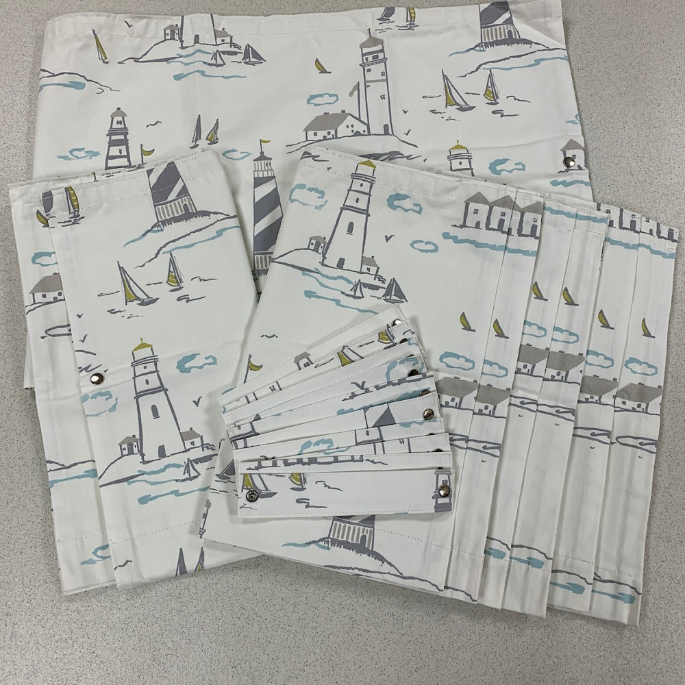 VW Splitscreen Curtains 10 Piece Set Lowestoft Madmatz